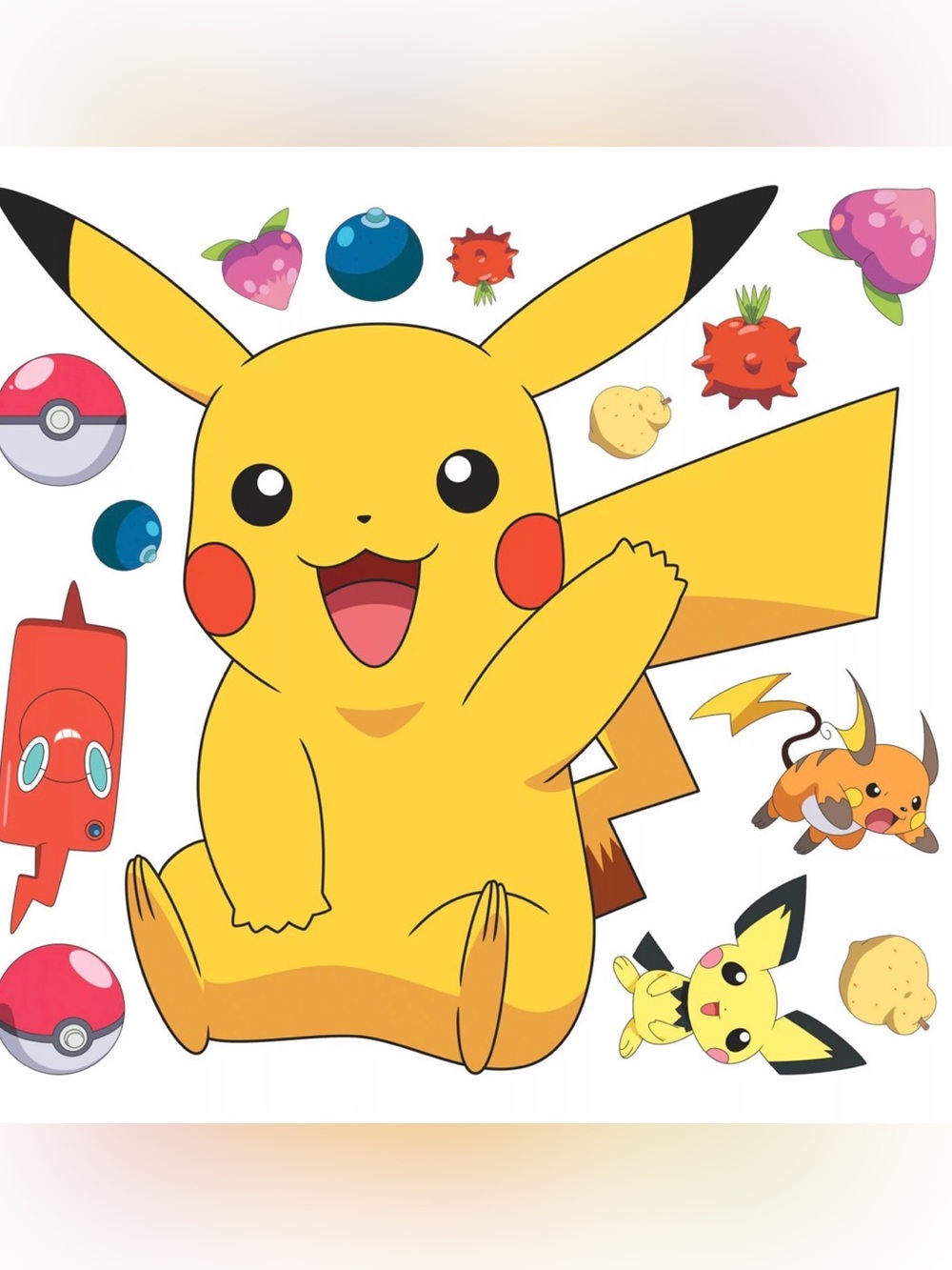 RoomMates Pokemon Pikachu Peel & Stick Wall Decal 14-piece Set New in Box